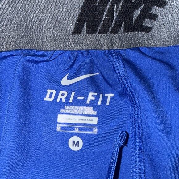 Nike Air Force Athletic Track Pants Mens Medium Blue Dri-Fit Ankle Zip Falcons - Picture 6 of 6